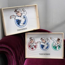 pf589-우드프레임액자_태권도소년(대형), 이미지2