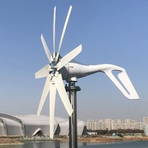 무소음발전기 소형 캠핑 1000w 터빈 에너지 가정용 mppt 컨트롤러 저소음 저풍속, 12v, 풍력 터빈 전용, 1000w 8 블레이드