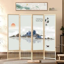 제사용 병풍 제사 차례 파티션 그림 식당 고급 4폭 6폭, 높이 1.8m x 너비 0.5m 4개