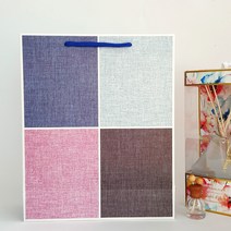 스퀘어 대형 쇼핑백 1장-고급 코팅 종이 선물백 SBU54