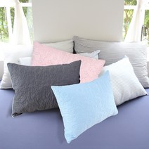 여름 베개커버 1+1/위생 베게커버 땀흡수 숙면 항균