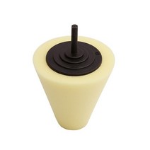 Auto Wheel Polishing Sponge Used for Electric Drill 3inch/ 4inch Burnishing Ball Cone Car Hub Buffin, 03 Yellow