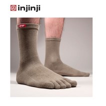 인진지 러너크루 스포츠 발가락 양말, SAND