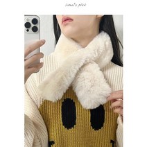 여성용 에코퍼 페이크퍼 밍크 목도리