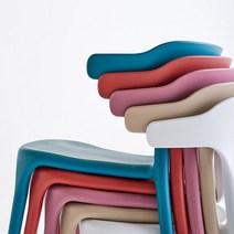 에쉬울프 에코 편의점 인테리어 업소용 플라스틱 카페 식당 대기실 테이블 식탁 의자 (5colours), 에코 처어(라벤더)