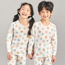 캐릭모아키즈 쟈가드 유아 아동 주니어 내의 내복 실내복 9부-달달아이스크림