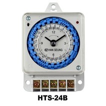 한승계기 24시간 타이머 HTS-24BB 접점출력형 DC24V 교류 밧데리 캠핑용 야외용