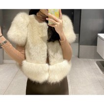 모피 밍크 페이크퍼 조끼 2col 도톰 겨울 럭셔리 레이어드 베스트 룩 코디