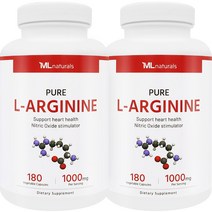 마이라이프 내추럴스 엘-아르기닌 1000 mg 180 베지캡슐 2병