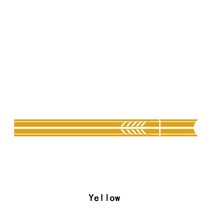 2조각 메르세데스 벤츠 W176 A 클래스 A45 AMG A180 A200 A250 Edition 1 사이드 레이싱 줄무늬 데칼 스티, 05 Glossy Yellow