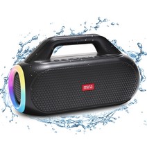 MIFA WildBox Bluetooth 스피커 [60W완전 무선 스테레오 대응패시브 라디에이터 탑재저음 강화RGB LED 라이트IP67 방진 방수최대 24시간 연속 재생Bluetooth5. 핸디 타입]18개월 보증 2022년 모델 S2119, 상세페이지 참조