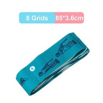 턱걸이밴드 근력운동 고무튜브 피트니스 운동 요가 당겨 스트랩 댄스 스트레치 밴드 루프 Intdoor 라틴 필라테스 바디 빌딩 저항, 8 Grids--Blue 2