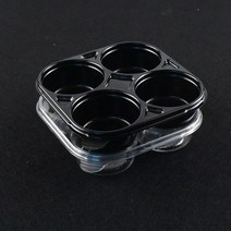 소스용기4칸 CN-1212(블랙)600세트, 블랙)CN-1212(4칸)600세트