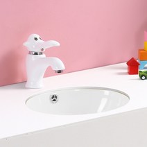 세면볼 매립형 언더 볼 카운터 세면기 세면대 유치원 어린이집 도서관 사각 원형 도기 수전, (14인치 화이트) 세면대+수도꼭지
