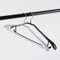 논슬립 PVC 정장옷걸이 1P, 02.블랙