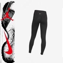 나이키 여성 드라이 핏 레깅스 스우시 실리콘 프린트 타이즈