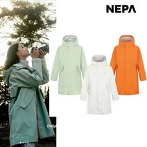 네파 _NC송파점 공용 !장마대비 필수품! 봉제 바늘 사이로 물이 스며들지 않도록 봉제선에 심실링 테이프 처리 방수 소재를 사용한 스타일리시한 레인 코트 7JG0561 SPJK, 090, 세이지그린(K53)