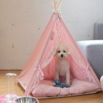 강아지인디언텐트 강아지 고양이 애견텐트 하우스 쿠션하우스, 애견텐트 인디언