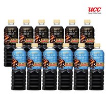 UCC 쇼쿠닝 액상커피 900ml 블랙6개 + 저당6개 (총12개입), 단품, 단품
