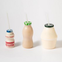 [업체발송] PLA 요쿠르트 빨대 3x150 벌크 화이트 5000개 1CP4511, 단품