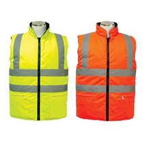 형광안전패딩 현장조끼 도로공사자켓 작업복 겨울배달 자전거, 오렌지