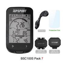 자전거속도계 자전거네비게이션 IGPSPORT-BSC100S IGS 사이클 컴퓨터 속도계 야외 승마 센서 MTB 로드 바, 08 BSC100S Pack 7