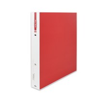 플러스샵 합지 컬러 바인더 A4 2공 O링 링간격 8cm 5색상 1Set 2개입, 8cm 빨강 8Set 16개입