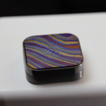 피젯스피너 피젯큐브 토이 안티스트레스 손장난감Gao 스튜디오 마그네틱 큐브 푸시 슬라이더 사각형 모양, 06 Zirconium Damascus