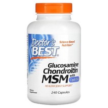 닥터스 베스트 OptiMSM 함유 글루코사민 콘드로이틴 MSM 베지 캡슐 240정, 240 개, 240개, 240개