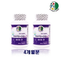 여성호르몬 영양제 파이토젠 대두 이소플라본 갱년기여성 연어콜라겐 당귀분말 세이지잎 붉은토끼풀 헤스페리딘 식물성 캐나다 PHYTO GEN, 2개, 1통