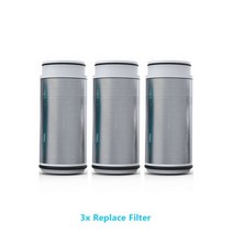 알시 스케일 억제제 인라인 워터 시스템 연수기 필터 프리 온수기 및 보일러에 축적 방지, 3x Replace Filter, 3x Replace Filter