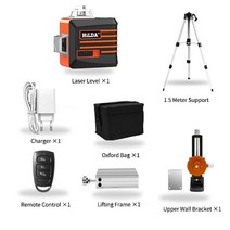 레이저 레벨기 라벨기 라인 힐다 레벨 셀프 레벨링 수평 및, 6 12 라인을 설정