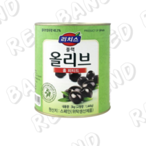 리치스 홀 피티드 블랙 올리브 절임, 3kg, 4개입