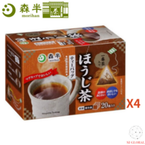 일본 모리한 Morihan 이치방 호지차 20봉x4박스