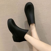 예쁜 텃밭 주말농장 무지 여성 여름 슬림 심플 레인부츠 비올때 장마 꾸안꾸, 230mm, 블랙