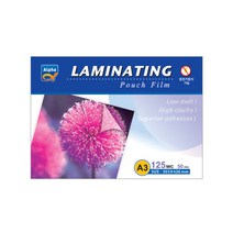 알파 코팅기용 코팅지 125MIC A3 50매 코팅필름