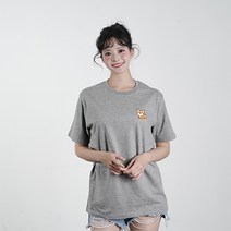 귀여운 동물 캐릭터 로고 남여공용 반팔 티셔츠 모음