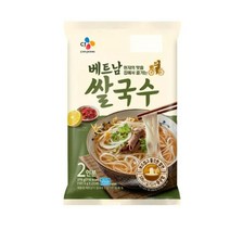 CJ더마켓 즉석식품 밀키트 간편식품 탑티어 베트남 쌀국수 밀키트 쌀국수면 숙주나물 국수 냉면 375G, 34개