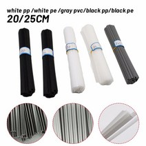 가방 당 20/25cm 용접봉 ABS/PP/PVC/PE 스틱 노즐 팁 용 플라스틱 납땜 용품 10 개, black pp 25cm, 08 black pp 25cm
