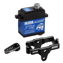 INJORA 7KG Servo INJS2065 TRX4M 1/18 RC 크롤러 업그레이드 부품용 마운트 및 서보 혼 포함 하이 토크 방수