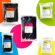 벨로 전오 소형 대형 얇은 두꺼운 케이블타이 고정 블랙 백색 컬러 1봉 1000개 규격 100 140 200 270 300 370 450 530 780, 전오 황색 140mm 1000개