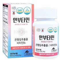 은행잎 브로멜라인 현대약품 안부타민 60정/혈행개선 기억력개선 비타민B6, 60정, 1통
