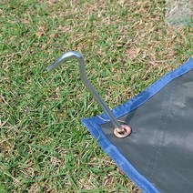 SOCEAN 알미늄 합금 텐트핀 타프팩 18CM 6P 실버 텐트 고정핀 지지대 단조팩 캠핑팩 철근 쇠말뚝 그늘막 천막핀 나무 고추 지지대 로프 스토퍼 라쳇 설치 철물