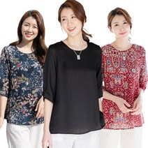 [우일인견] 국내산 시원한 엄마옷 인견 블라우스 9종 택 1