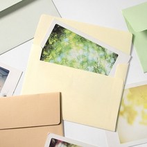 파스텔 청첩장 / 엽서봉투 100장입, 브라운