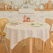 데일리라이프 체크 식탁보, 09)잭슨(패브릭), 정사각(140x140)