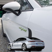 포르쉐 하이브리드 엠블럼 레터링 스티커, 3.파나메라 실버, 1개