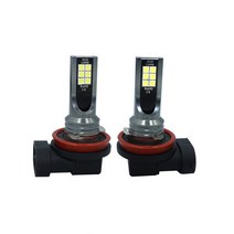 SM6 12발 파워 LED 전조등 안개등 H7 H8 9006, H7 2개 1세트