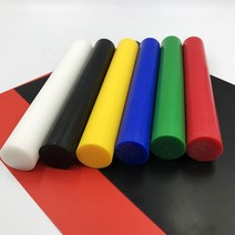공구부품 POM 나일론 막대 직경 3-50mm 파란색 빨간색 노란색 녹색 흰색 검은 색 하드 플라스틱 폴리록시메틸렌 스틱 길이 500MM 2 개, [01] Red, [06] 8x500mm, 01 Red_06 8x500mm