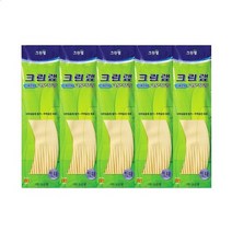 크린랲 크린랩 정품 증정 식품전용 고무장갑 특대 미색, 5개